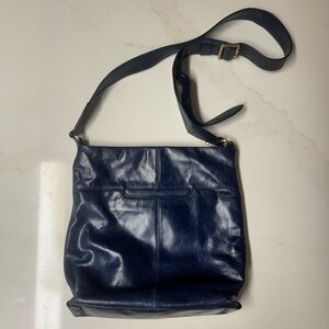 Blue Leather HOBO Crossbody